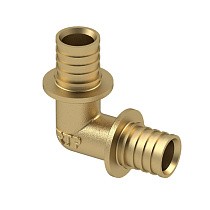 Угольники латунные для PEX-PEX труб DN 16-40 PN 16 под надвижную гильзу РосТурПласт купить в Санкт-Петербурге | "Проконсим"