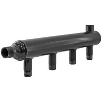 Коллектор распределительный стальной DN 25 PN 16 вход 15-15 2 выхода НР 1/2'' выход под кран Маевского, универсальный PLP купить в Санкт-Петербурге | "Проконсим"