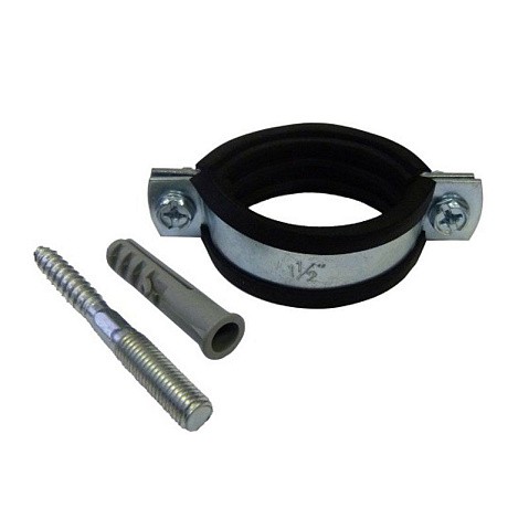 Хомут стальной оцинкованный 3/8'' (15-19) М8 с крепежом (шпилька и дюбель) купить в Санкт-Петербурге | "Проконсим"