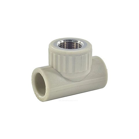 Тройник комбинированный VALFEX 20x20 PN 25 G-1/2'' ВР серый купить в Санкт-Петербурге | "Проконсим"