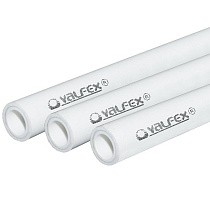 Трубы ПП SDR 6 DN 20-75 PN 25 армированные алюминием внутри белые Valfex купить в Санкт-Петербурге | "Проконсим"