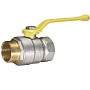 Кран латунный Temper серия 83 DN15 PN40 никелированный газовый рычаг м-шт ГОСТ Р 59553 купить в Санкт-Петербурге | "Проконсим"