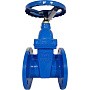 Задвижка чугунная 30ч39р DN 100 PN 10(16) с обрезиненным клином EPDM до 120гр. фланцевый ручной СИБЗТА