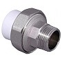 Муфта комбинированная ПП 20-1/2'' PN 25 разъёмная с наружной резьбой белая VALFEX  купить в Санкт-Петербурге | "Проконсим"