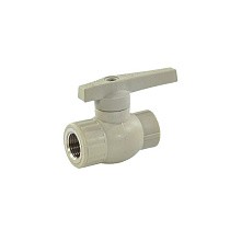 Краны шаровые ПП DN 20-32 PN 25 комбинированные серые Valfex купить в Санкт-Петербурге | "Проконсим"