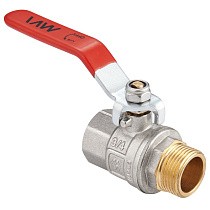 Краны латунные шаровые DN 15-50 PN 40 никелированные рычаг муфта-штуцер MVI BV.512 купить в Санкт-Петербурге | "Проконсим"