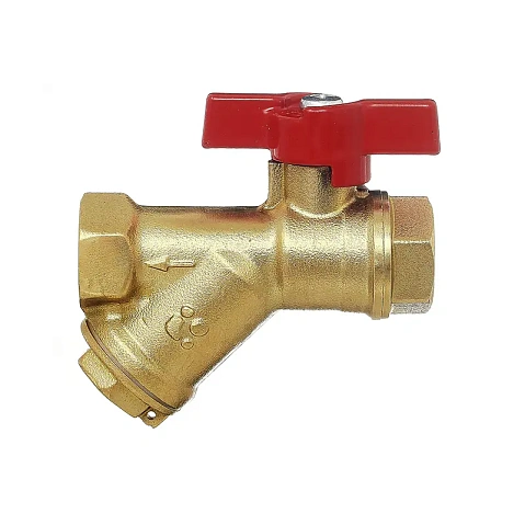 Краны латунные шаровые DN 15-20 PN 25 с фильтром бабочка муфта-муфта БАЗ КФ.А30.1 купить в Санкт-Петербурге | "Проконсим"