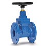 Задвижка чугунная DN 400 PN 16 с обрезиненным клином EPDM до 80гр. FAF 6000400