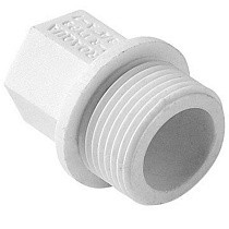 Заглушка резьбовая ПП  1/2'' PN 25 с наружной резьбой белая Pro Aqua PA15508P купить в Санкт-Петербурге | "Проконсим"