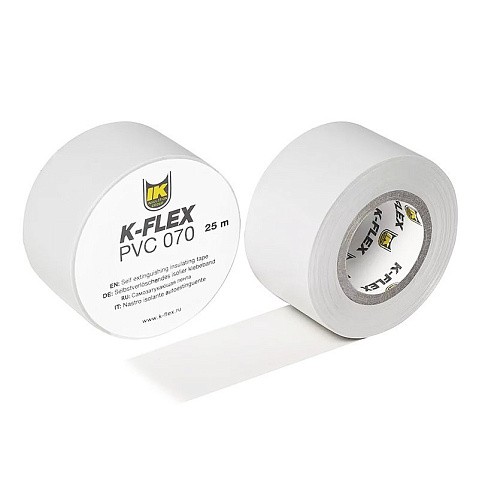 Лента теплоизоляционная K-FLEX PVC AT 070, DN 25, L = 25м, Tmax = 125гр. белый купить в Санкт-Петербурге | "Проконсим"