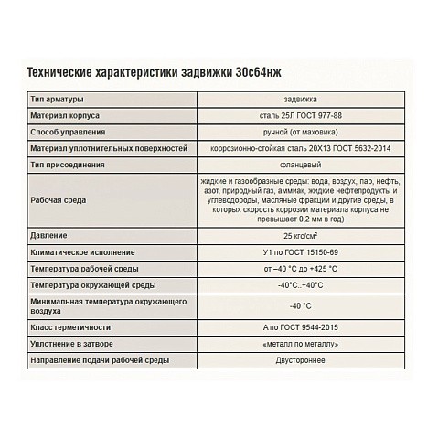 Задвижки стальные 30с64нж DN 50-300 PN 25 фланцевые САЗ АВАНГАРД купить в Санкт-Петербурге | "Проконсим"