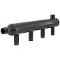 Коллектор распределительный стальной DN50 PN16 вход 40-20 12 выходов НР 3/4'' выход под кран Маевского и импульсную трубку, правосторонний PLP купить в Санкт-Петербурге | "Проконсим"