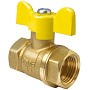 Кран латунный шаровой газовый Valfex.277.LB3 11Б27фтМ DN 15 PN 40 бабочка муфта-муфта купить в Санкт-Петербурге | "Проконсим"