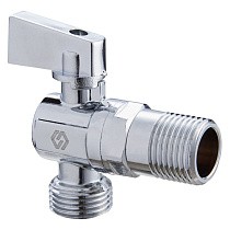 Краны латунные шаровые угловые MVI BV.463 DN 15-15 PN 10 штуцер бабочка купить в Санкт-Петербурге | "Проконсим"