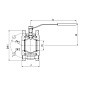Кран стальной шаровой разборный BREEZE 11с42п, DN 100 PN 16, 125мм, стандартнопроходной, фланцевый с ручкой купить в Санкт-Петербурге | "Проконсим"