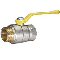 Краны латунные шаровые газовые DN 15-50 PN40 никелированные рычаг муфта-штуцер Temper серия 83 ГОСТ Р 59553 купить в Санкт-Петербурге | "Проконсим"