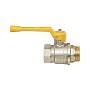 Краны латунные шаровые газовые 11Б27п DN 15-40 PN 40 никелированные рычаг муфта-штуцер БАЗ А11.0.Н купить в Санкт-Петербурге | "Проконсим"