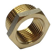 Футорки латунные никелированные DN 20-32 PN 40 штуцер-муфта купить в Санкт-Петербурге | "Проконсим"