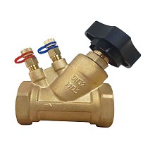 Клапаны балансировочные DN 15-50 PN 25 латунные наклонные с измерительными ниппелями GALA Тип. 1206 купить в Санкт-Петербурге | "Проконсим"