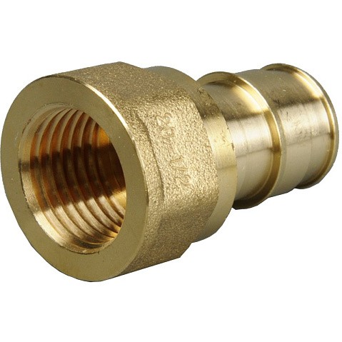 Муфта латунная для PEX труб 16-1/2'' PN 10 OP под надвижную гильзу с внутренней резьбой ONE PLUS купить в Санкт-Петербурге | "Проконсим"