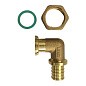 Угольник латунный для PEX DN 16-1/2'' накидная гайка купить в Санкт-Петербурге | "Проконсим"
