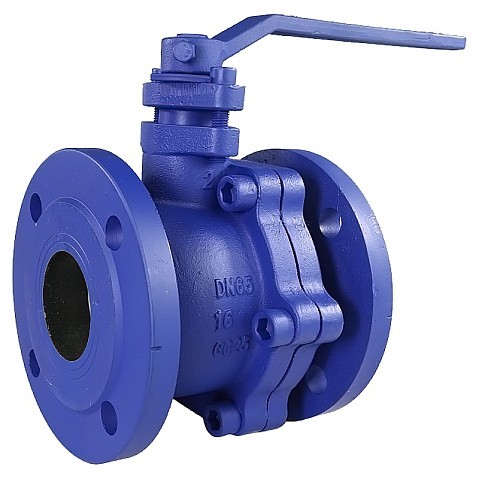Кран шаровой полнопроходной DN 50 PN 16 чугунный фланцевый 150мм уплотнение PTFE с рукояткой РИДАН 082X4805R купить в Санкт-Петербурге | "Проконсим"