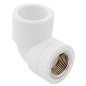 Угольник комбинированный ПП 20-1/2'' PN 25 с внутренней резьбой белый РТП 10790 купить в Санкт-Петербурге | "Проконсим"