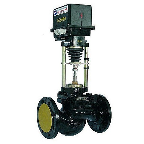 Клапан чугунный регулирующий 25ч945п DN 125 PN 16 фланцевый с ST kv250 до 150 градусов Арма-Пром купить в Санкт-Петербурге | "Проконсим"