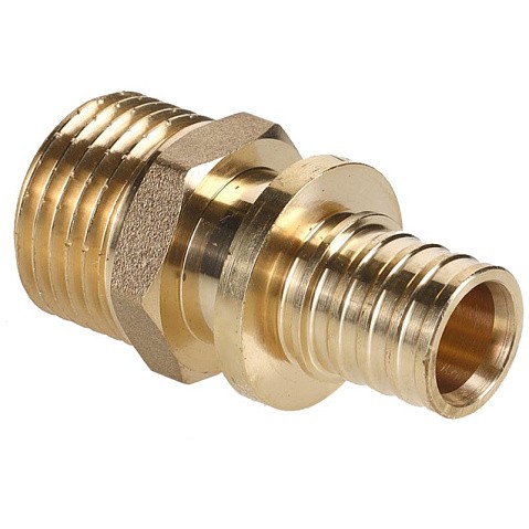 Муфта соединительная для PEX труб 20-3/4'' PN 10 с наружной резьбой под надвижную гильзу Hipex типS HFWS00046 купить в Санкт-Петербурге | "Проконсим"