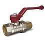 Кран латунный шаровой Temper 88.В-А.12.Р DN 15 PN 40 американка никелированный рычаг купить в Санкт-Петербурге | "Проконсим"