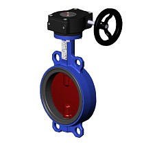 Затворы поворотные дисковые DN 150-500 PN 10-16 межфланцевые с чугунным диском с редуктором Tecofi VPI4448 купить в Санкт-Петербурге | "Проконсим"