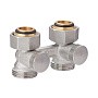 Узел нижнего подключения MVI TR.410.0505 DN 20 PN 10 прямой двухтрубный вентильного типа 20-3/4'' под евроконус, муфта купить в Санкт-Петербурге | "Проконсим"